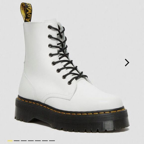 Smooth White Jason Dr. Martens Boots - Picture 4 of 7